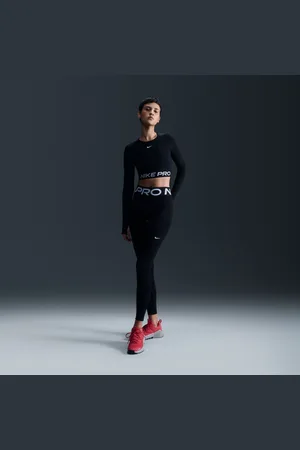 Nike Pro Dri-FIT Wmns Cropped Long-Sleeve Top Black