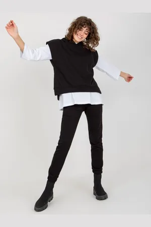 Ex moda Dámský set s oversize halenkou JOELLEN černý