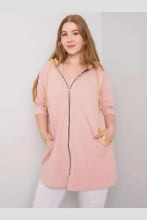 RELEVANCE Dámská mikina na zip plus size LOUNES