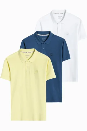 Ombre Clothing Pánská polokošile z pleteného úpletu pique sada 3 balíčků V16 Z28