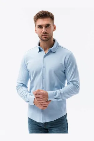 Ombre Clothing Pánská košile s dlouhým rukávem ABELL