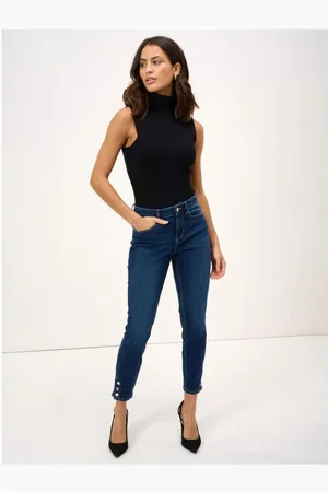 ORSAY Tmavě modré skinny fit džíny