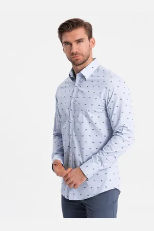 Ombre Clothing Pánská bavlněná SLIM FIT košile