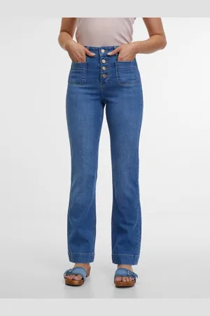 ORSAY Modré dámské bootcut džíny