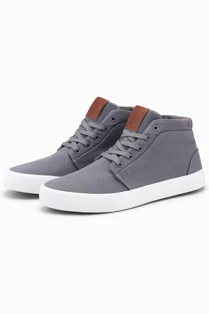 Ombre Clothing Pánské vysoké tenisky šedé