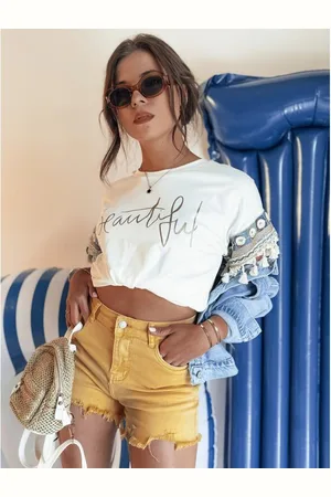 D-Street Dámské šortky SUNYLOOK žluté