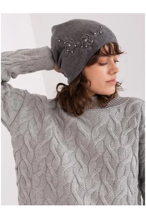 Wool Fashion Italia Dámská čepice s aplikací NERTA