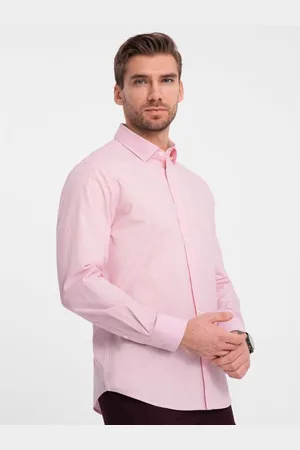 Ombre Clothing Pánská košile REGULAR světle