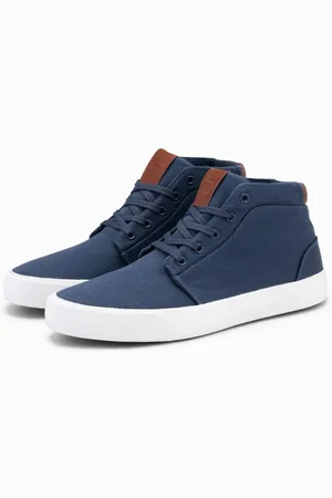 Ombre Clothing Pánské vysoké tenisky tmavě modré