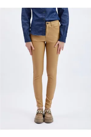 ORSAY Hnědé dámské skinny fit kalhoty