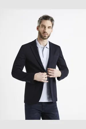 Celio Úpletový blazer Dujess1 Tmavě