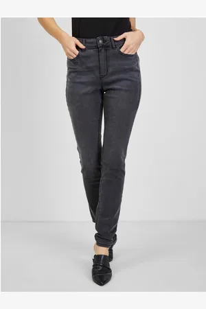 ORSAY Tmavě šedé dámské skinny fit džíny