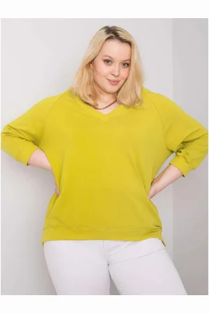 BASIC FEEL GOOD Dámská mikina plus size ALEXANFRIA světle