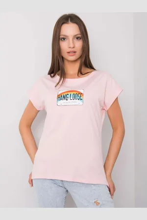 Fancy Dámské tričko s potiskem ALOHA světle růžové