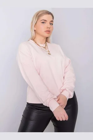 BASIC FEEL GOOD Dámská mikina plus size FLORENTIA světle