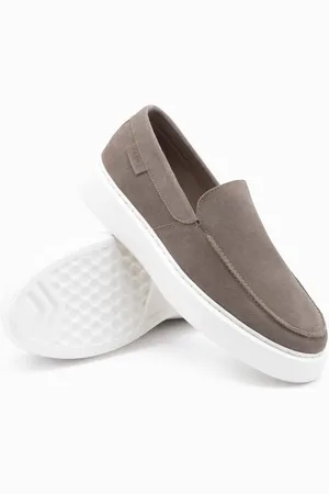 Ombre Clothing Pánské nazouvací polobotky tmavě béžové