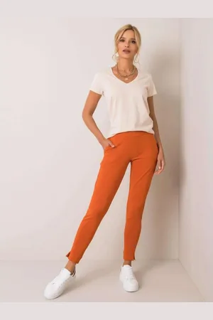 BASIC FEEL GOOD Dámské tepláky NINA tmavě oranžové