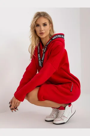 RELEVANCE Dámská mikina oversize ELLA červená