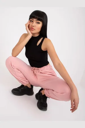 Ex moda Dámské tepláky LISA světle růžové
