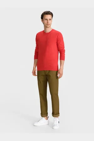 GAP Kalhoty essential khaki straight fit Flex