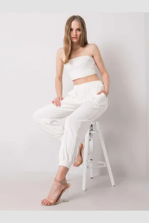 Ex moda Dámské tepláky JUNE bílé