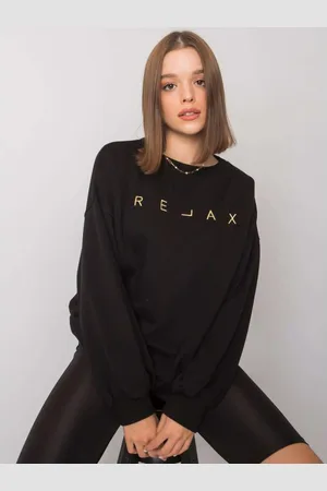 Ex moda Dámská mikina s textem ADELYN černá