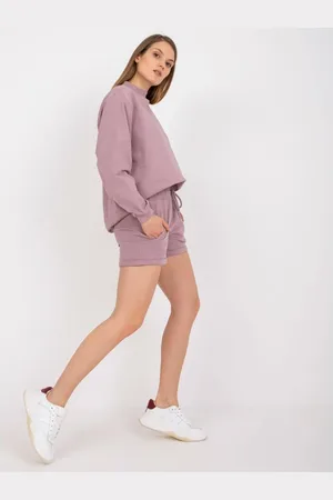 BASIC FEEL GOOD Dámské šortky s kapsami teplákové DALTON růžové