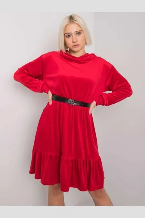 Fancy Dámské šaty s páskem CASABLANCA červené
