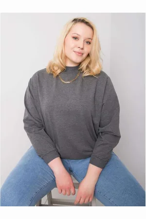 BASIC FEEL GOOD Dámská mikina z bavlny plus size HARMONY