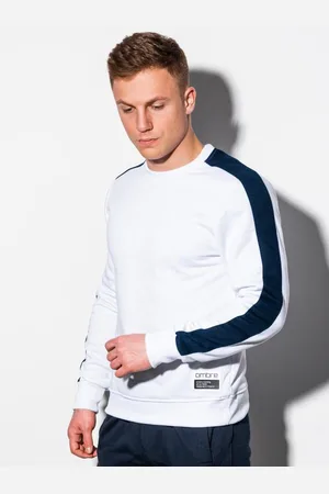 Ombre Clothing Pánská mikina bez kapuce OM-SSNZ-22FW-010 V3