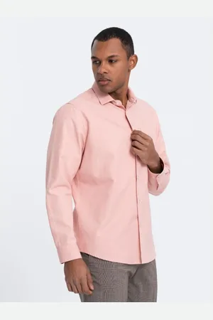 Ombre Clothing Pánská košile REGULAR FIT s kapsou V5 OM-SHCS-0148