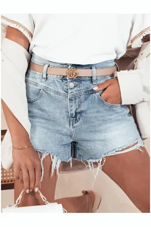 D-Street Dámské džínové kraťasy HOTSHORT modré