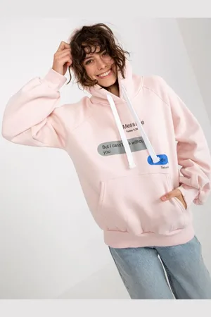 Ex moda Dámská mikina s potiskem oversize ADIA světle