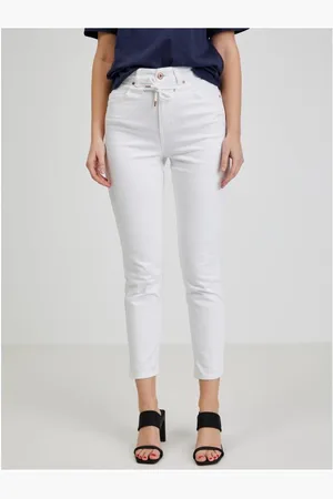 ORSAY Bílé dámské slim fit džíny