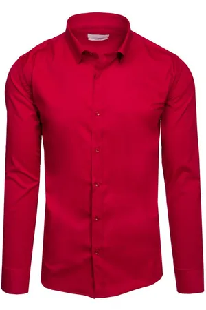 D-Street Pánská elegantní košile červená