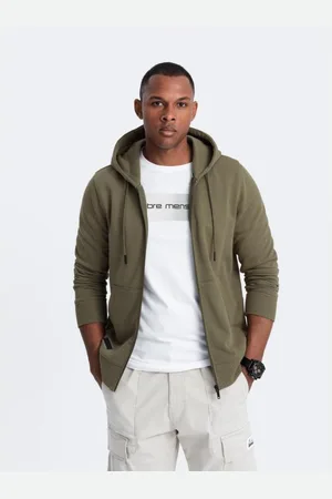 Ombre Clothing Pánská bavlněná mikina BASIC mikina