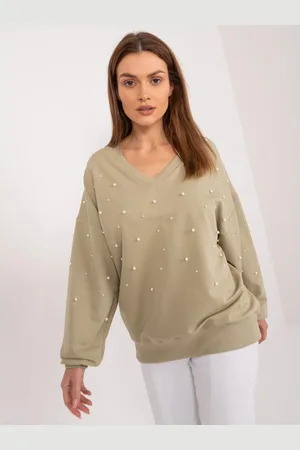 Fancy Dámská halenka s perlami oversize