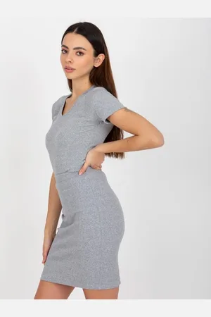 Lily&rose Dámská halenka s výstřihem ALI šedá