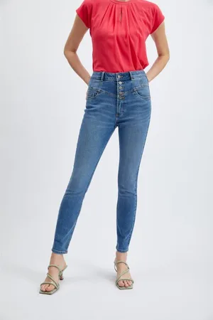 ORSAY Modré dámské skinny fit džíny