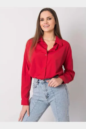 Ex moda Dámská košile CAMILA bordó