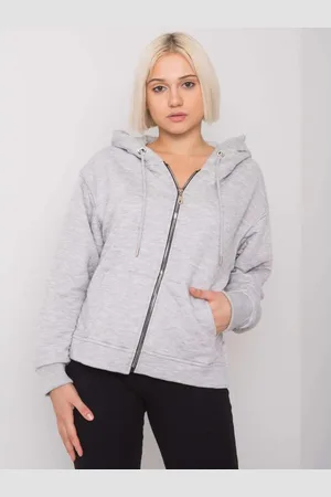 BASIC FEEL GOOD Dámská mikina na zip prošívaná AREZZO šedá