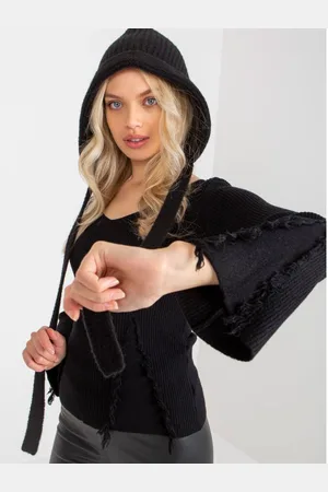 COCO ANGELO Dámský svetr s výstřihem MADELINE černý