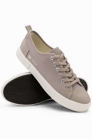 Ombre Clothing Pánské klasické nízké tenisky BASIC ash
