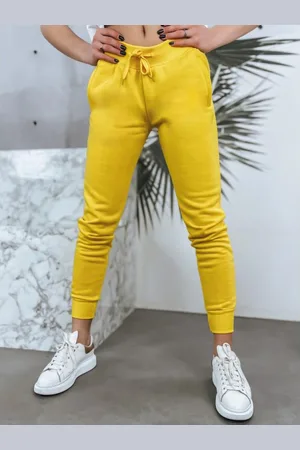 D-Street Dámské tepláky FITS žluté