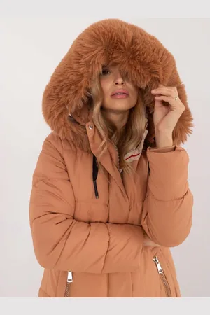 Factory Price Velbloudí dámská prošívaná zimní bunda