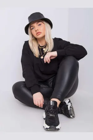 BASIC FEEL GOOD Dámská mikina plus size FLORENTIA černý