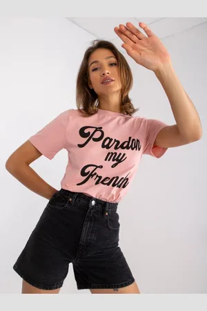 Fancy Dámské tričko s kulatým výstřihem JADE světle růžové