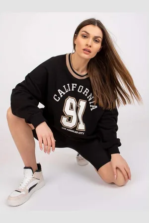 Fancy Dámská mikina s výšivkou SUZANNE černá