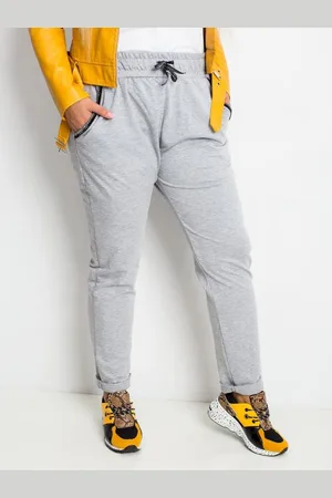 RELEVANCE Dámské tepláky plus size SAVAGE šedé