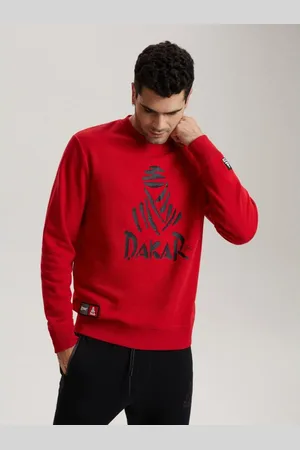 Diverse Pánská mikina DKR CREW 04 B1563 červená